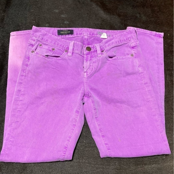 J Crew “ToothPick” Ankle Pants worn distressed and stained look size 28 GuC - Picture 10 of 15